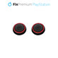 FixPremium - PS4/PS5 Controller Grip Caps - Set 2pcs, red