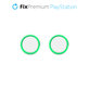 FixPremium - PS4/PS5 Controller Grip Caps - Set 2pcs, transparent green