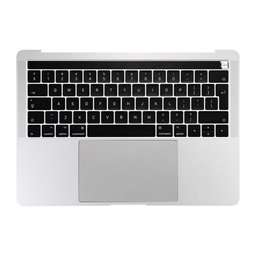 Apple MacBook Pro 13" A1706 (Late 2016 - Mid 2017) - Top Keyboard Frame + Keyboard UK + Microphone + Trackpad + Speakers (Silver)