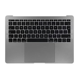 Apple MacBook Pro 13" A1708 (Late 2016 - Mid 2017) - Top Keyboard Frame + Keyboard UK + Microphone + Trackpad + Speakers (Space Gray)