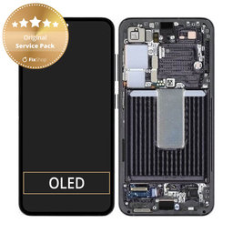 Samsung Galaxy S23 S911B - LCD Display + Touch Screen + Frame (Phantom Black) - GH82-30481A, GH82-30480A Genuine Service Pack