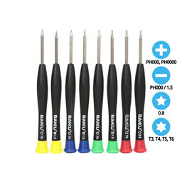 Baku BK-6108 - Screwdriver Set for Phones, Tablets & Notebooks (8pcs)