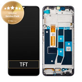Oppo A54s CPH2273 - LCD Display + Touch Screen + Frame (Black) - 4908020 Genuine Service Pack