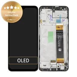 Samsung Galaxy A23 4G A235F - LCD Display + Touch Screen + Frame (Black) - GH82-28563A, GH82-28657A Genuine Service Pack