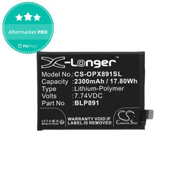 Oppo A52, A72, A92, Find X5 - Battery BLP891 2300mAh HQ