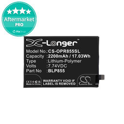 Oppo Reno 7 5G, Find X3 Neo, Find X5 Lite - Battery BLP855 2200mAh HQ