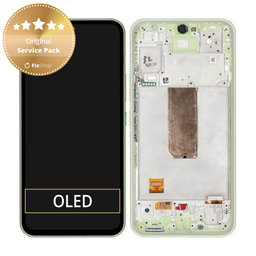 Samsung Galaxy A54 5G A546B - LCD Display + Touch Screen + Frame (Light Green) - GH82-31231C, GH82-31232C Genuine Service Pack