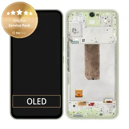Samsung Galaxy A54 5G A546B - LCD Display + Touch Screen + Frame (Light Green) - GH82-31231C, GH82-31232C Genuine Service Pack