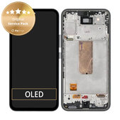 Samsung Galaxy A54 5G A546B - LCD Display + Touch Screen + Frame (Black) - GH82-31231A, GH82-31232A Genuine Service Pack