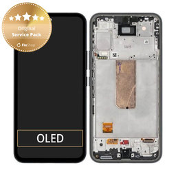 Samsung Galaxy A54 5G A546B - LCD Display + Touch Screen + Frame (Black) - GH82-31231A, GH82-31232A Genuine Service Pack