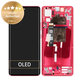 Motorola Edge 30 Fusion - LCD Display + Touch Screen + Frame (Viva Magenta) - 5D68C22034 Genuine Service Pack