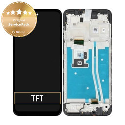 Motorola Moto G53 5G - LCD Display + Touch Screen + Frame (Black) - 5D68C22150 Genuine Service Pack