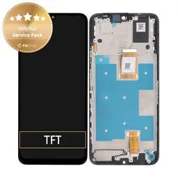 Honor X7a RKY-LX1 RKY-LX2 - LCD Display + Touch Screen + Frame (Midnight Black) - 0235AENA Genuine Service Pack