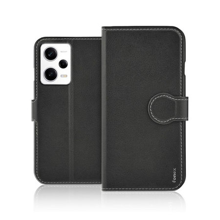 Fonex - Case Book Identity for Xiaomi Redmi Note 12, black