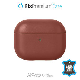 FixPremium - Leather Case for AirPods 3, brown