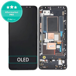 Asus ROG Phone 5s ZS676KS, 5s Pro ZS676KS-1A - LCD Display + Touch Screen + Frame (Phantom Black) OLED