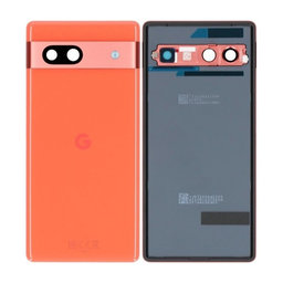 Google Pixel 7a - Battery Cover (Coral) - G949-00390-00 Genuine Service Pack