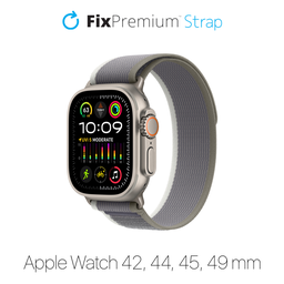 FixPremium - Strap Trail Loop for Apple Watch (42, 44, 45 & 49mm), gray