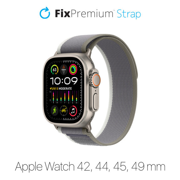 FixPremium - Strap Trail Loop for Apple Watch (42, 44, 45 & 49mm), gray