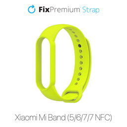 FixPremium - Silicone Strap for Xiaomi Mi Band (5/6/7/7 NFC), yellow
