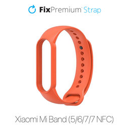 FixPremium - Silicone Strap for Xiaomi Mi Band (5/6/7/7 NFC), red