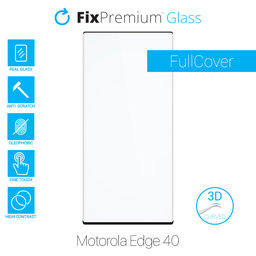 FixPremium Glass - 3D Tempered Glass for Motorola Edge 40