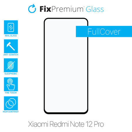 FixPremium FullCover Glass - Tempered Glass for Xiaomi Redmi Note 12 Pro