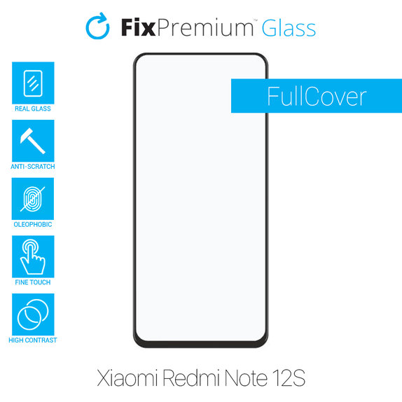 FixPremium FullCover Glass - Tempered Glass for Xiaomi Redmi Note 12S
