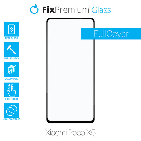 FixPremium FullCover Glass - Tempered Glass for Poco X5