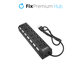 FixPremium - USB Hub with Power Switch for 7 USB, black