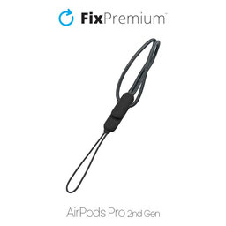 FixPremium - Strap for AirPods Pro 2, Black
