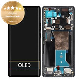Motorola Edge 40 Pro - LCD Display + Touch Screen + Frame (Interstellar Black) - 5D68C21986 Genuine Service Pack