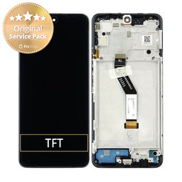 Xiaomi Poco M4 5G 22041219PG - LCD Display + Touch Screen + Frame (Power Black) - 560005L19P00 Genuine Service Pack