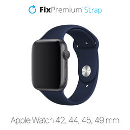 FixPremium - Silicone Strap for Apple Watch (42, 44, 45 & 49mm), blue