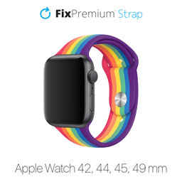 FixPremium - Silicone Strap for Apple Watch (42, 44, 45 & 49mm), pride