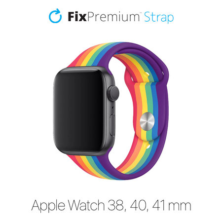 FixPremium - Silicone Strap for Apple Watch (38, 40 & 41mm), pride