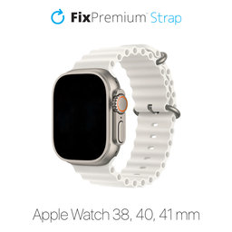 FixPremium - Strap Ocean Loop for Apple Watch (38, 40 & 41mm), white