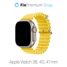 FixPremium - Strap Ocean Loop for Apple Watch (38, 40 & 41mm), yellow