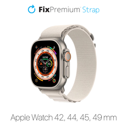 FixPremium - Strap Alpine Loop for Apple Watch (42, 44, 45 & 49mm), starlight