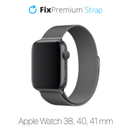 FixPremium - Strap Milanese Loop for Apple Watch (38, 40 & 41mm), graphite