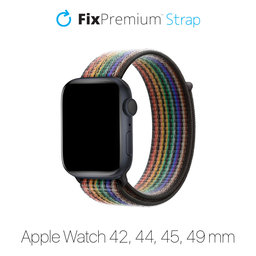FixPremium - Nylon Strap for Apple Watch (42, 44, 45 & 49mm), pride