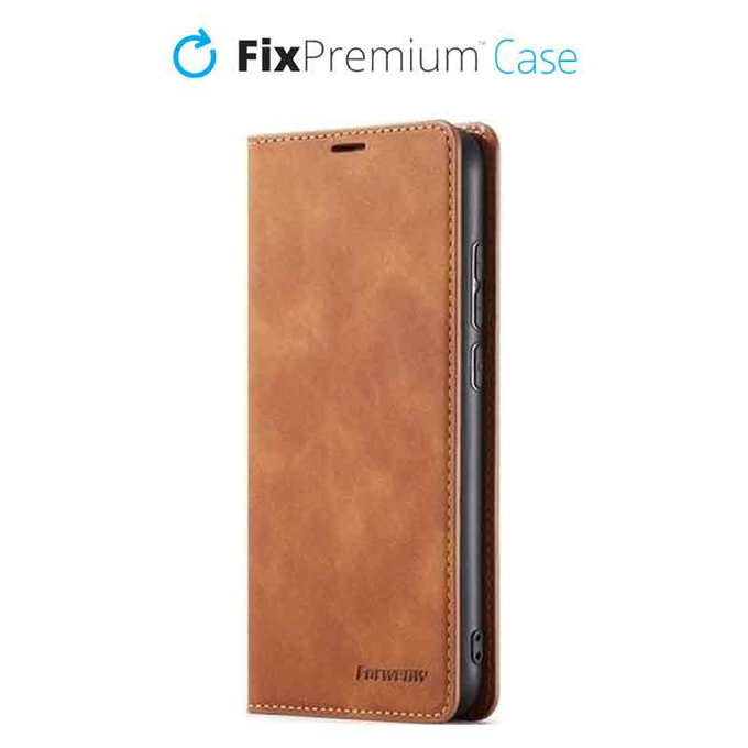 FixPremium - Case Business Wallet for Samsung Galaxy A13 5G, brown