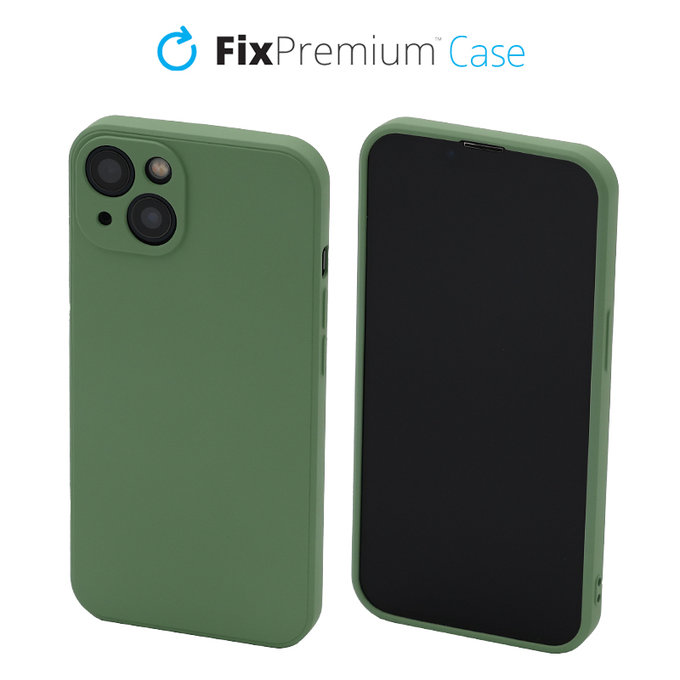 FixPremium - Case Rubber for iPhone 13 & 14, green