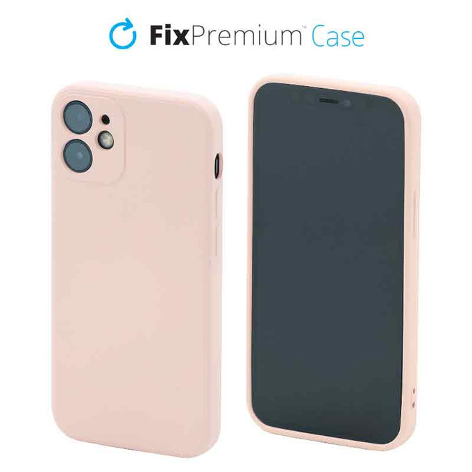 FixPremium - Case Rubber for iPhone 12 mini, orange