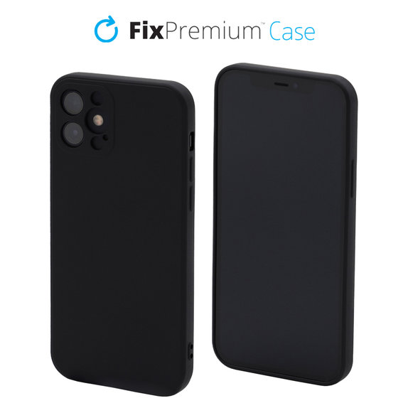 FixPremium - Case Rubber for iPhone 12 mini, black