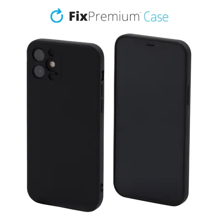FixPremium - Case Rubber for iPhone 12 mini, black