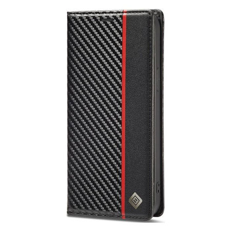 FixPremium - Case Carbon Wallet for iPhone 13 mini, black