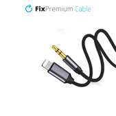 FixPremium - Lightning / Jack 3.5mm Cable (1m), black