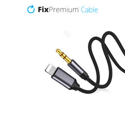 FixPremium - Lightning / Jack 3.5mm Cable (1m), black
