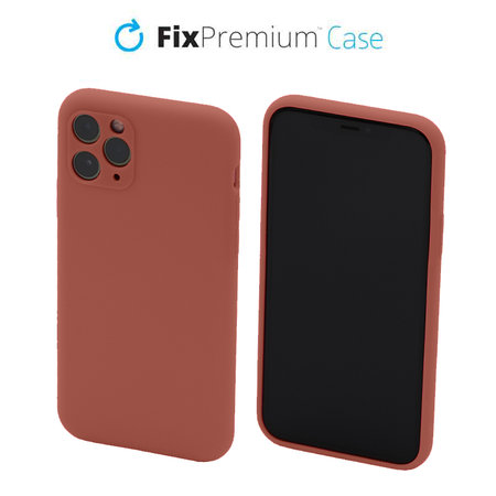 FixPremium - Silicone Case for iPhone 11 Pro, burgundy